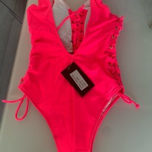 Pink one piece swimsuits